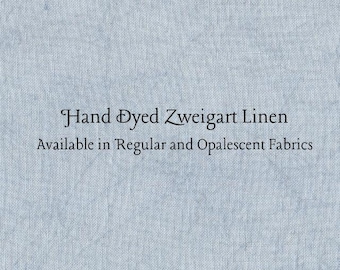 Denim Linen (LN-17) ~ Hand Dyed Zweigart Cross Stitch Fabric