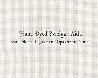 Tickle Me Taupe Aida (Z-BDA-117) Hand Dyed Zweigart Cross Stitch Fabric