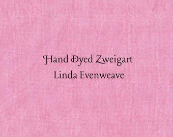 Peony Linda Evenweave (LND-51) Hand Dyed Zweigart Cross Stitch Fabric