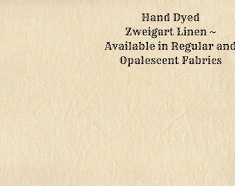 Sunflower Linen (LN-78) ~ Hand Dyed Zweigart Cross Stitch Fabric from Vintage NeedleArts - available in regular and opalescent linen
