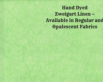 Shamrock Linen (LN-52) ~ Hand Dyed Zweigart Cross Stitch Fabric from Vintage NeedleArts - available in regular and opalescent linen