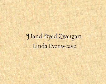 Tangerine Linda Evenweave (LND-53) Hand Dyed Zweigart Cross Stitch Fabric