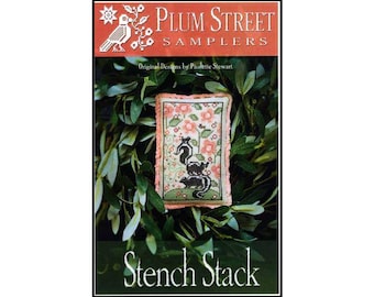 PAPER CHART - Stench Stack from Plum Street Samplers - cross stitch design