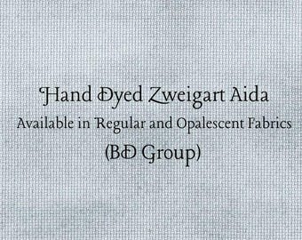 Silver Marlin Aida (Z-BDA-40) Hand Dyed Zweigart Cross Stitch Fabric