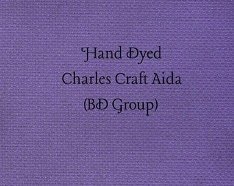 Purple Passion Aida (CC-BDA-29) ~ Hand Dyed Charles Craft Cross Stitch Fabric
