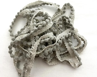 Spanish Moss Mini Pom Pom Trim (MPP-102) by Vintage NeedleArts ~ hand-dyed 2 continuous yards