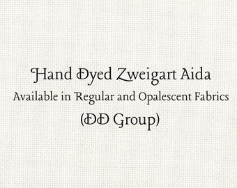 Crema Aida (Z-DDA-10) Hand Dyed Zweigart Cross Stitch Fabric