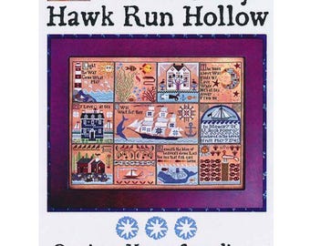 PAPER Cross Stitch Chart - The Shores of Hawk Run Hollow by Carraige House Samplings