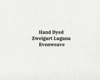 Winter White Lugana Evenweave (LG-89) Hand Dyed Zweigart Cross Stitch Fabric