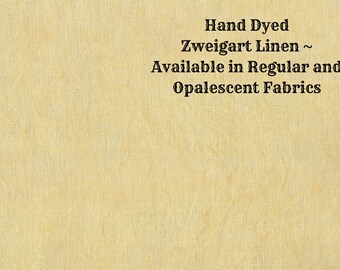 King's Gold Linen (LN-25) ~ Hand Dyed Zweigart Cross Stitch Fabric from Vintage NeedleArts - available in regular and opalescent linen