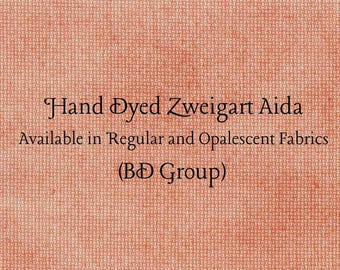 Roasted Carrots Aida (Z-BDA-76) Hand Dyed Zweigart Cross Stitch Fabric