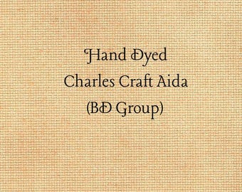 Butterscotch Aida (CC-BDA-83) ~ Hand Dyed Charles Craft Cross Stitch Fabric