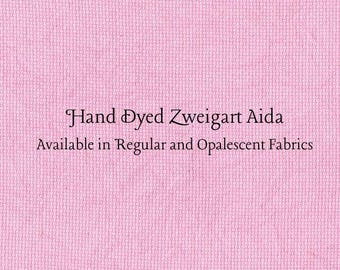 Peony Aida (Z-DDA-51) Hand Dyed Zweigart Cross Stitch Fabric