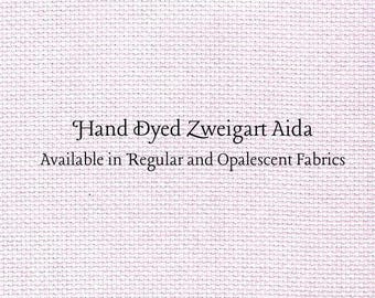 Bubblegum Aida (Z-BDA-96) Hand Dyed Zweigart Cross Stitch Fabric