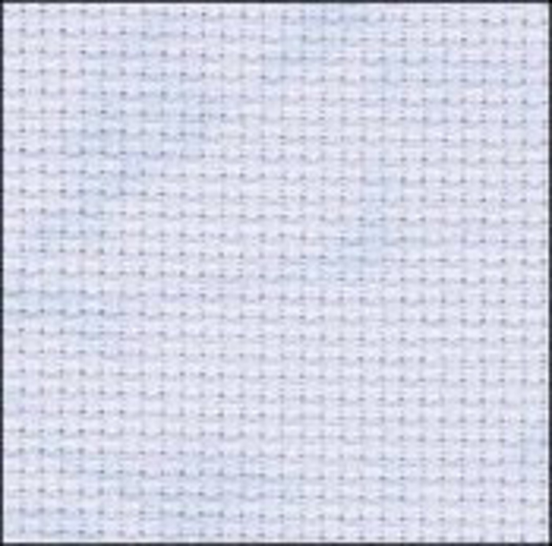 CLEARANCE Zweigart Aida Vintage Blue Whisper Cross Stitch Fabric