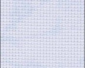 Zweigart Aida - Vintage Blue Whisper Cross Stitch Fabric - available in 14 count