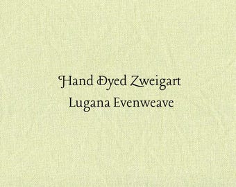 Kiwi Lugana Evenweave (LG-84) Hand Dyed Zweigart Cross Stitch Fabric
