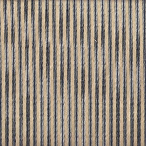 Coffee Hand Dyed Navy Striped Ticking fabric ~ Rockland/Roc-Lon 100% cotton woven fabric