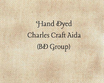 Toffee Aida (CC-BDA-56-81) ~ Hand Dyed Charles Craft Cross Stitch Fabric