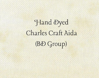 Almond Butter Aida (CC-BDA-56) ~ Hand Dyed Charles Craft Cross Stitch Fabric
