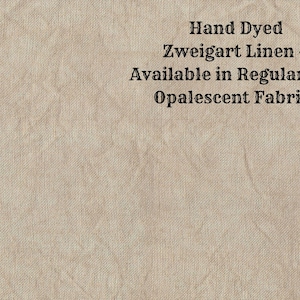 Nutmeg Linen (LN-44) ~ Hand Dyed Zweigart Cross Stitch Fabric from Vintage NeedleArts - available in regular and opalescent linen
