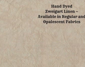 Nutmeg Linen (LN-44) ~ Hand Dyed Zweigart Cross Stitch Fabric from Vintage NeedleArts - available in regular and opalescent linen