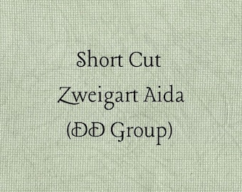 SHORT CUT - Sherwood Forest (DD) Hand Dyed Zweigart Aida Cross Stitch Fabric