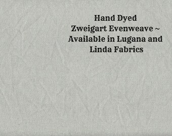 Spanish Moss Evenweave (LG/LND-102) Hand Dyed Zweigart Cross Stitch Fabric from Vintage NeedleArts ~ available in Lugana and Linda fabrics