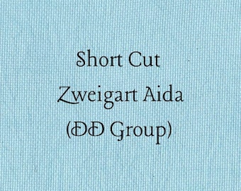 SHORT CUT - Peacock (DD) Hand Dyed Zweigart Aida Cross Stitch Fabric