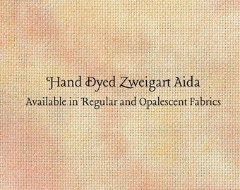 Fire Aida (Z-BDA-25-76-20-PT) Hand Dyed Zweigart Cross Stitch Fabric