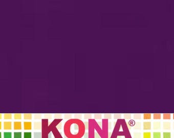 Kona Cotton Solid Fabric (Dark Violet) from Robert Kaufman Fabrics ~ 100% premium cotton for sewing/quilting