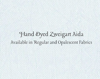 Glacier Aida (Z-DDA-93) Hand Dyed Zweigart Cross Stitch Fabric