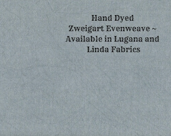 Nantucket Green Evenweave (LG/LND-64) Hand Dyed Zweigart Cross Stitch Fabric from Vintage NeedleArts ~ available in Lugana and Linda fabrics