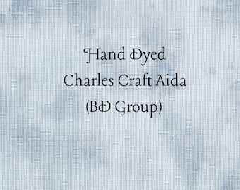 Bluebird Aida (CC-BDA-62-98-PT) ~ Hand Dyed Charles Craft Cross Stitch Fabric