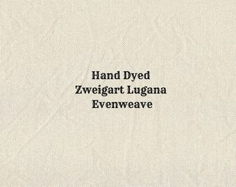 Oyster Beige Lugana Evenweave (LG-14) Hand Dyed Zweigart Cross Stitch Fabric