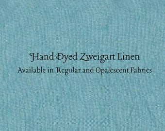 Peacock Linen (LN-9) ~ Hand Dyed Zweigart Cross Stitch Fabric