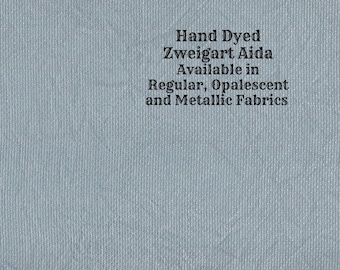 Moonlight Bay Aida (Z-DDA-111) Hand Dyed Zweigart Cross Stitch Fabric from Vintage NeedleArts ~ available in regular, opalescent & metallic