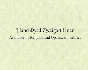 Kiwi Linen (LN-84) ~ Hand Dyed Zweigart Cross Stitch Fabric