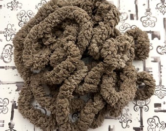 Milk Chocolate Large Chenille Trim (LC-73) by Vintage NeedleArts ~ hand dyed 2 continuous yards