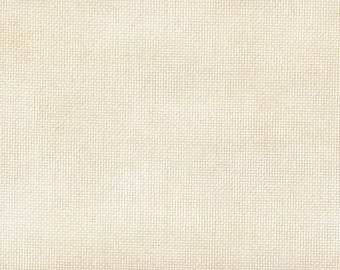 SHORT CUT - Almond (BD) Hand Dyed Charles Craft Aida Cross Stitch Fabric from Vintage NeedleArts