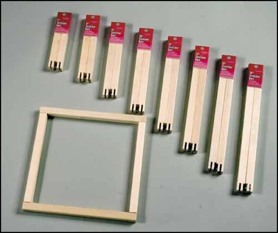Stretcher Bars - FA Edmunds 3/4 wide various lengths pine cross stitch  needlepoint embroidery painting - 2 packs required to form frame