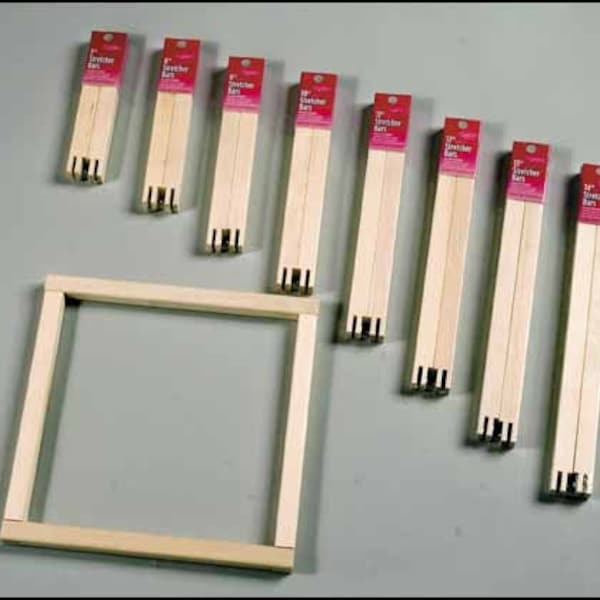 Stretcher Bars - FA Edmunds 3/4" wide various lengths pine cross stitch needlepoint embroidery painting - 2 packs required to form frame