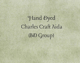 Moss Aida (CC-BDA-35) ~ Hand Dyed Charles Craft Cross Stitch Fabric