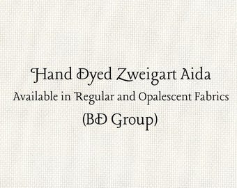 Winter White Aida (Z-BDA-89) Hand Dyed Zweigart Cross Stitch Fabric
