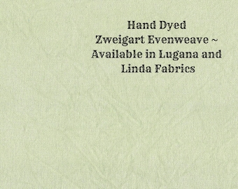 Cactus Evenweave (LG/LND-48) ~ Hand Dyed Zweigart Cross Stitch Fabric from Vintage NeedleArts ~ available in Lugana and Linda fabrics