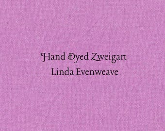Violet Craze Linda Evenweave (LND-86) Hand Dyed Zweigart Cross Stitch Fabric