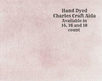 Highland Heather Aida (CC-BDA-37) ~ Hand Dyed DMC/Charles Craft Cross Stitch Fabric from Vintage NeedleArts
