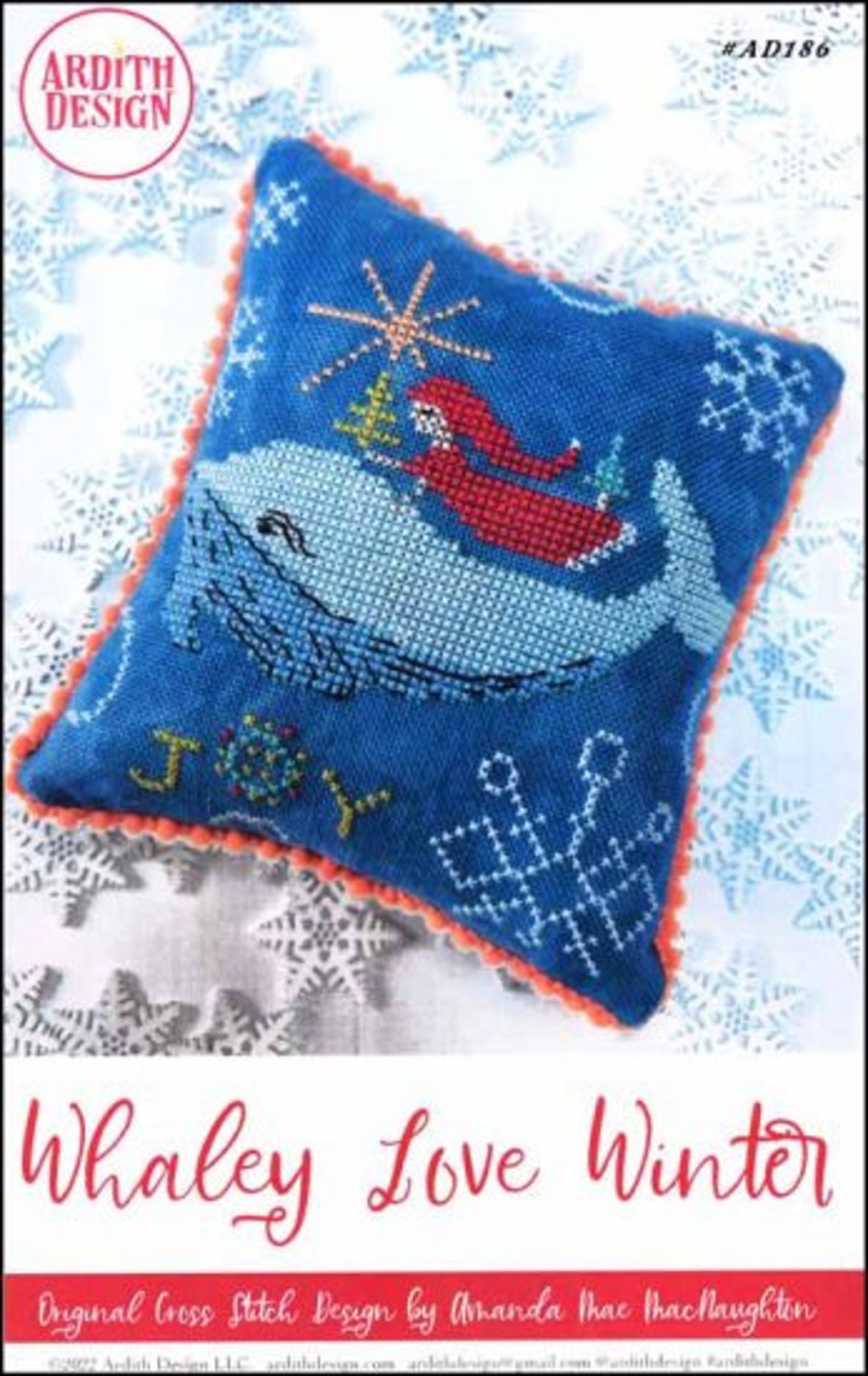 CLEARANCE Whaley Love Winter by Ardith Design Cross Stitch Chart Design