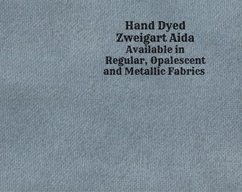 Moonlight Bay Aida (Z-BDA-111) Hand Dyed Zweigart Cross Stitch Fabric from Vintage NeedleArts ~ available in regular, opal and metallic Aida