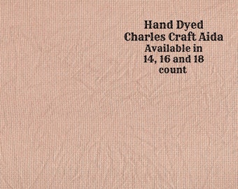 Copper Penny Aida (CC-DDA-110) ~ Hand Dyed DMC/Charles Craft Cross Stitch Fabric from Vintage NeedleArts